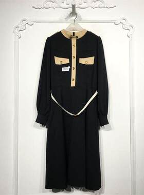 潮系列 8048S233 时尚连衣裙品牌女装折扣颦薪