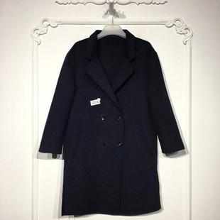 羊毛双面呢毛呢外套品牌女装 时尚 折扣颦薪 8246S148 容系列