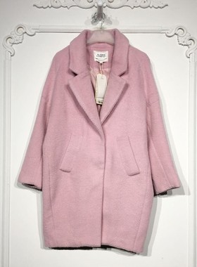 潮系列 8278S127 时尚毛呢外套品牌女装折扣颦薪