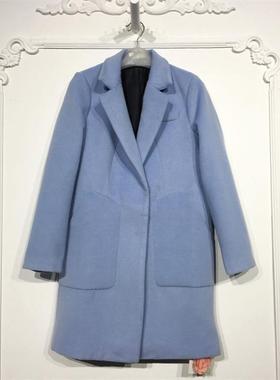 乔系列 D96105 时尚毛呢外套品牌女装折扣颦薪