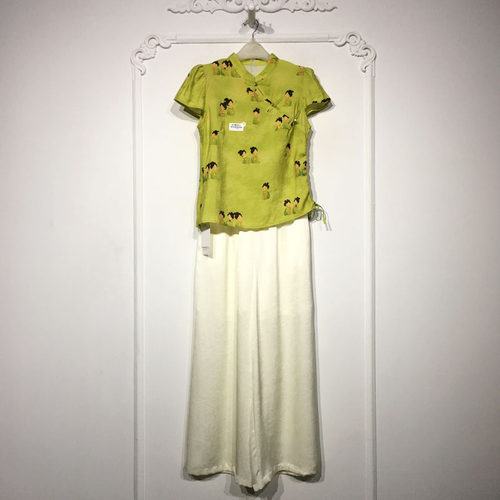 容悦 8336S044 时尚国风新中式套装两件套品牌女装折扣颦薪