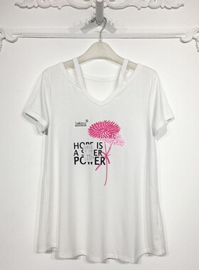 潮系列 8202S026 时尚T恤品牌女装折扣颦薪