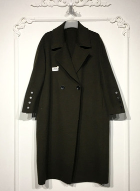 容系列 8253S174 时尚羊毛双面呢毛呢外套品牌女装折扣颦薪