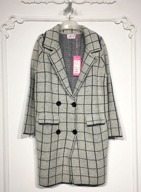 UGC系列 8247S128 时尚毛呢外套品牌女装折扣颦薪