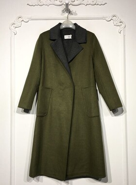 潮系列 8281S245 时尚羊毛双面呢毛呢外套品牌女装折扣颦薪