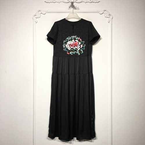 容悦 8340S223 时尚国风新中式连衣裙品牌女装折扣颦薪