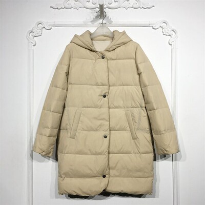 N系列 8128S274 时尚长款羽绒服品牌女装折扣颦薪