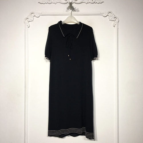 容悦 8341S284 时尚针织连衣裙品牌女装折扣颦薪