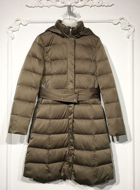 欧系列 8253S132 时尚长款羽绒服品牌女装折扣颦薪