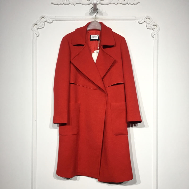 赛NS系列 8286S237 时尚毛呢外套品牌女装折扣颦薪