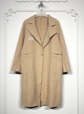 潮系列 8282S041 时尚毛呢外套品牌女装折扣颦薪