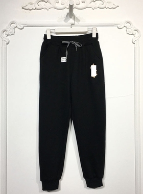 N系列 D98087 时尚绒里卫裤品牌女装折扣颦薪