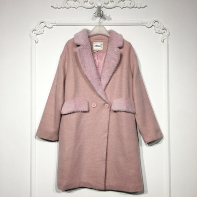 FC系列 8253S003 时尚毛呢外套品牌女装折扣颦薪