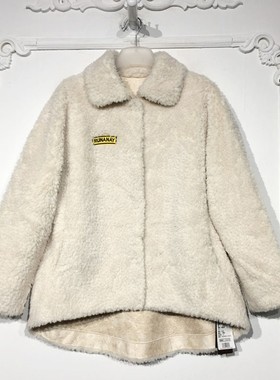 西树系列 8275S031 时尚颗粒绒毛呢外套品牌女装折扣颦薪