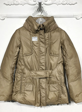 江N系列 D90282 时尚短款羽绒服品牌女装折扣颦薪