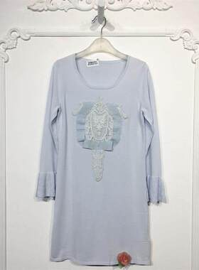 浪漫YS系列 8026S194 时尚针织连衣裙品牌女装折扣颦薪