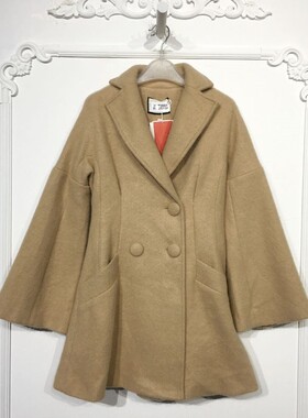 潮系列 8052S138 时尚毛呢外套品牌女装折扣颦薪