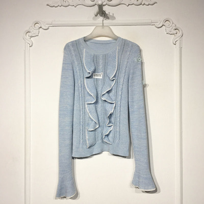 欧系列 8338S131 时尚针织衫品牌女装折扣颦薪