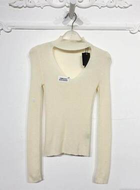 欧系列 8053S050 时尚羊毛针织衫品牌女装折扣颦薪