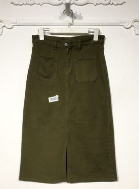 YZQ系列 8327S276 时尚半身裙品牌女装折扣颦薪