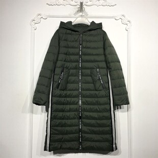 N系列 8128S275 时尚长款羽绒服品牌女装折扣颦薪