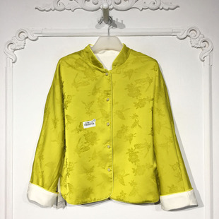 容系列 YB000739 时尚国风新中式两面穿短款外套品牌女装折扣颦薪