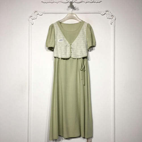 容悦 8330S084时尚国风新中式连衣裙品牌女装折扣颦薪