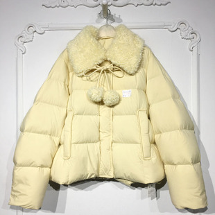 羽绒服品牌女装 容系列 短款 时尚 折扣颦薪 YB000596