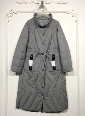 N系列 8128S284 时尚长款羽绒服品牌女装折扣颦薪