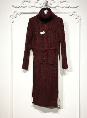 乔系列 D73440 时尚针织连衣裙品牌女装折扣颦薪