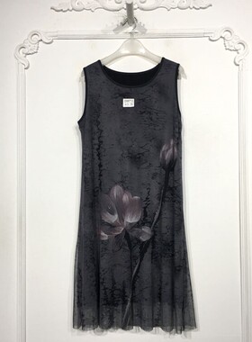 潮系列 D95710 时尚连衣裙品牌女装折扣颦薪