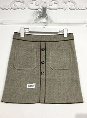 菲R系列 8006S252 时尚毛呢短裙品牌女装折扣颦薪