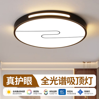 主卧室LED吸顶灯客厅房间餐厅中山灯具大全2026新款现代简约大气