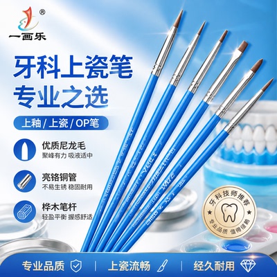 一画乐牙科尼龙材料笔上烤瓷