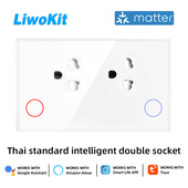 厂家直供 Homekit直连 Matter协议 泰规双孔智能插座 15A电量统计