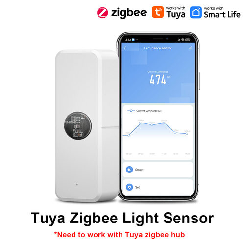 智能家居zigbee光照感应器光照传感器控制亮度检测探测器