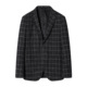 格纹休闲上班单西装 品牌撤柜jian标清仓男装 西服上衣外套秋冬男士