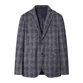 格纹商务休闲单西装 高货羊毛呢海撤柜剪牌清仓男装 厚西服秋冬男士