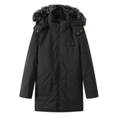 男士 大牌捡漏男装 羽绒服冬季 可脱卸立领带帽狐狸毛条外套剪牌清仓