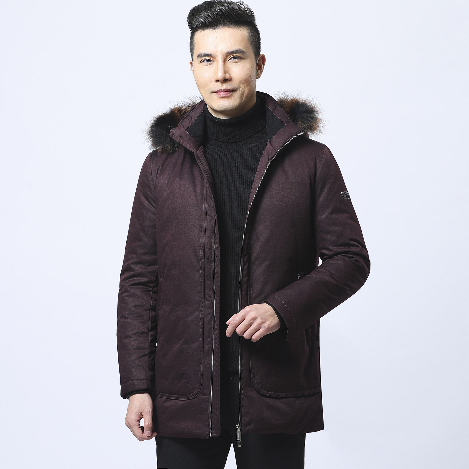 白鸭绒羽绒服剪标清仓品牌剪标