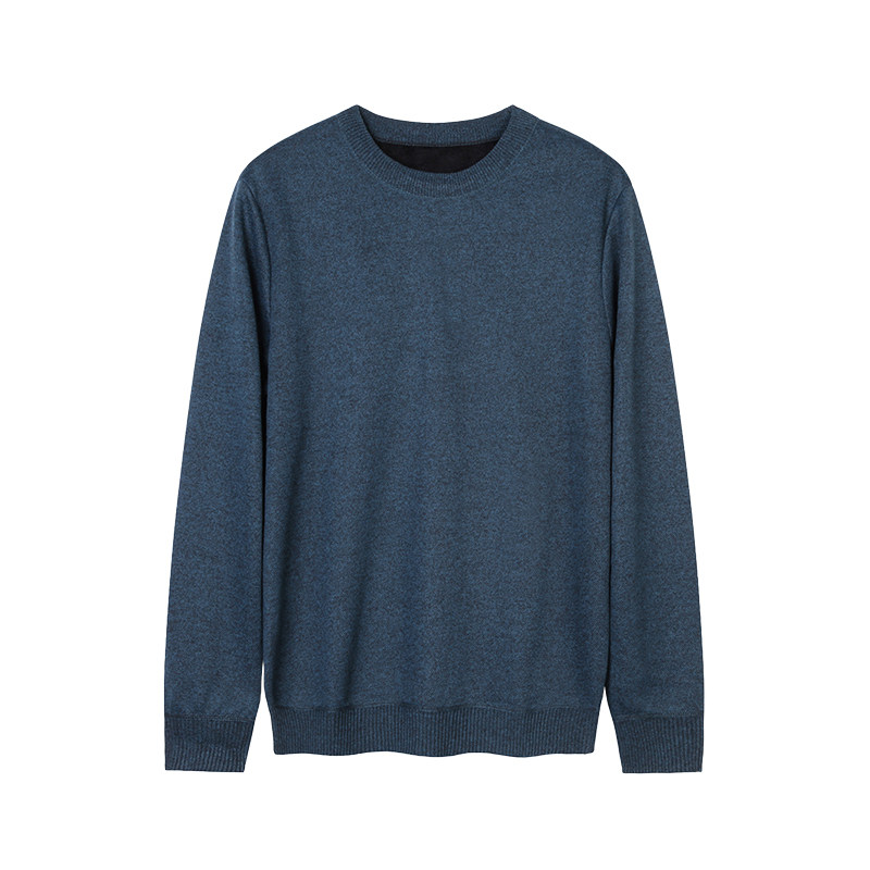 品牌撒柜清仓男装秋冬针织衫男士加绒加厚毛衣保暖圆领打底衫上衣