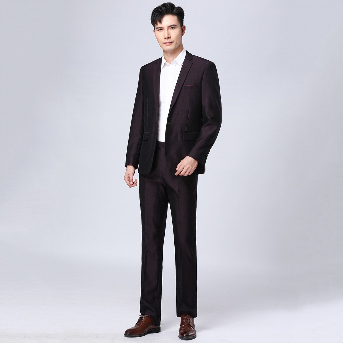 一线品牌剪标商务婚礼新郎西装