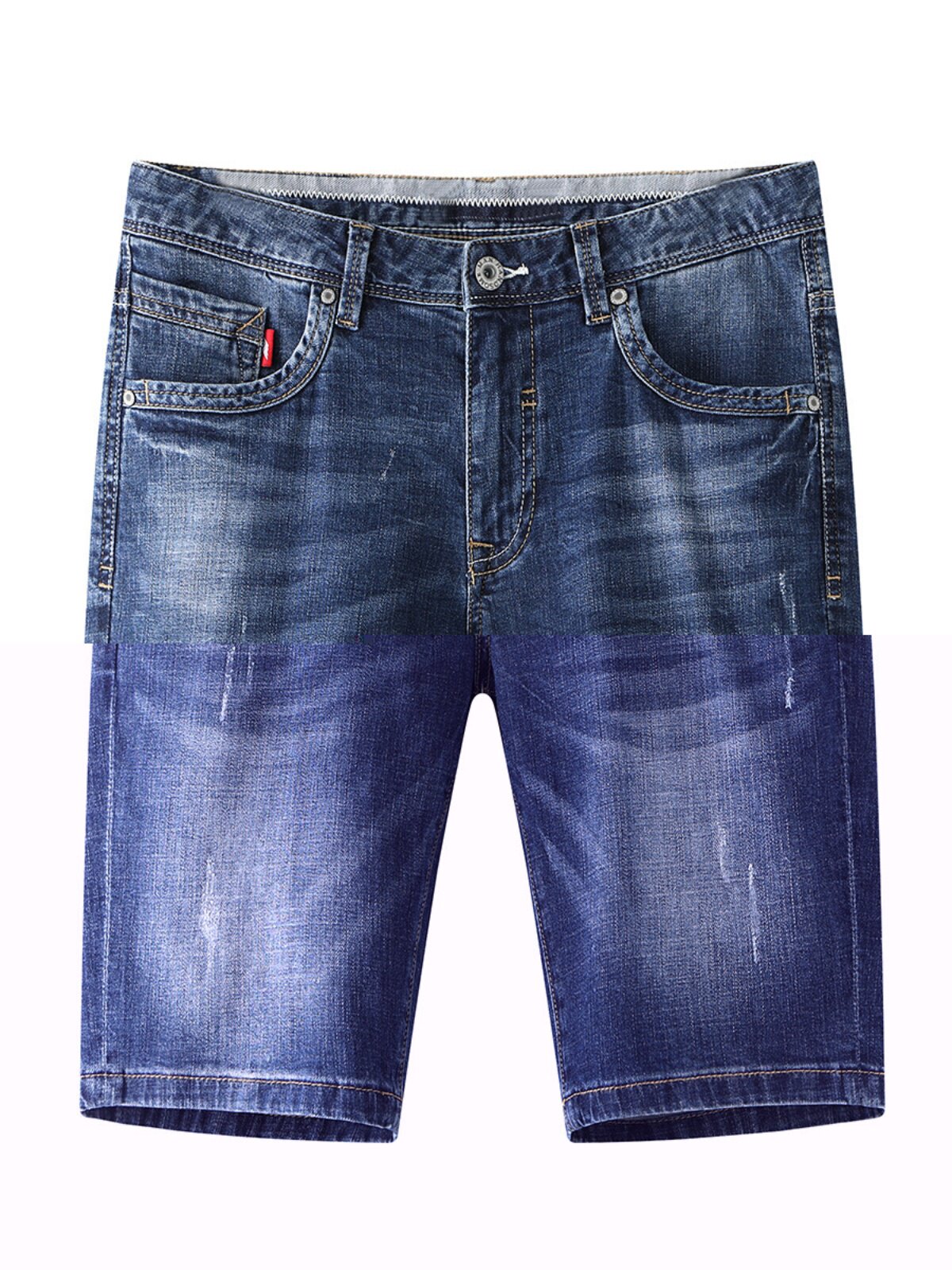HAI CABINET CUT LABEL MENS SUMMER MENS NEW MID-RISE STRAIGHT DENIM SHORTS SHEAR CLEARANCE
