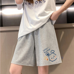 女夏季 小个子五分裤 薄款 潮流学生休闲宽松中裤 女 2026新款 运动短裤