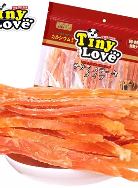 狗狗零食TinyLove鸡肉条软切丝680g幼犬老年泰迪金毛宠物训犬奖励