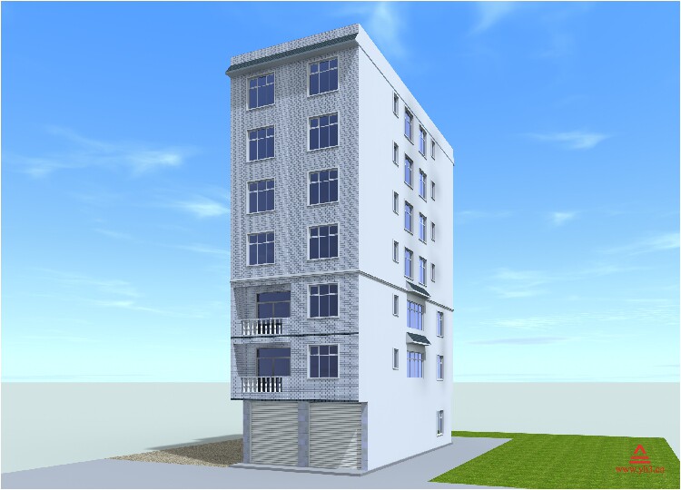 8.2x16.9 出租房图纸城中村自建房设计图建筑施工图效果图采光好