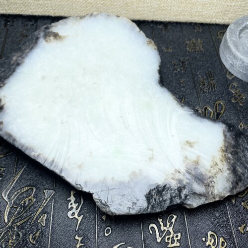 【定制雕刻】新疆和田玉黑皮白肉籽无事牌挂件 根据需求1比1精雕