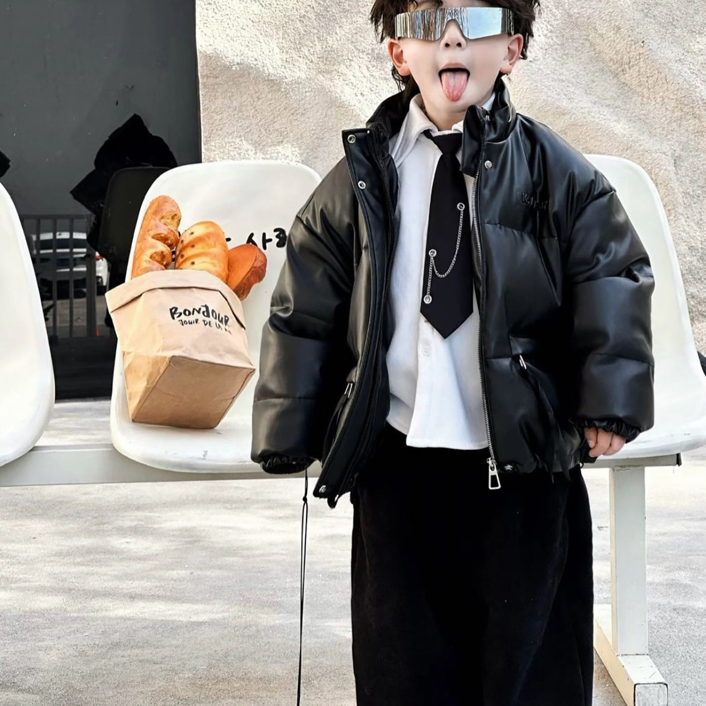 男童冬季外套2026新款韩版儿童加绒加厚夹克男宝宝洋气百搭上衣潮