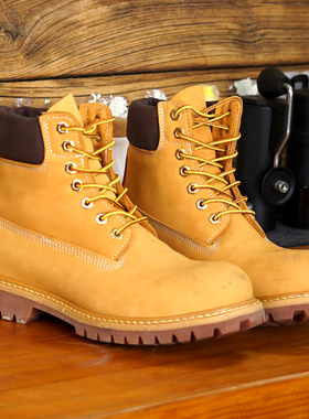 钢头防水固特异工艺情侣款大黄靴10061潮休闲机车复古百搭工装靴