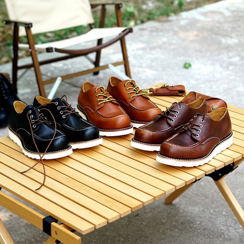 875低帮工装靴固特异工艺复古